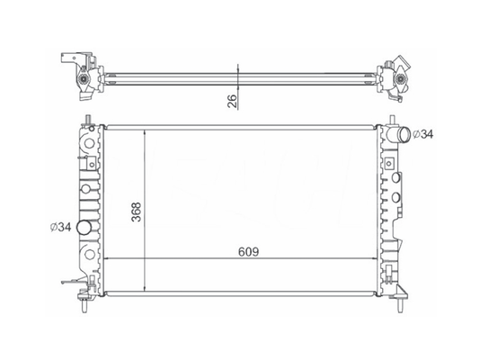 Radiador Vectra 97/05 Notus Nt-7107.126
