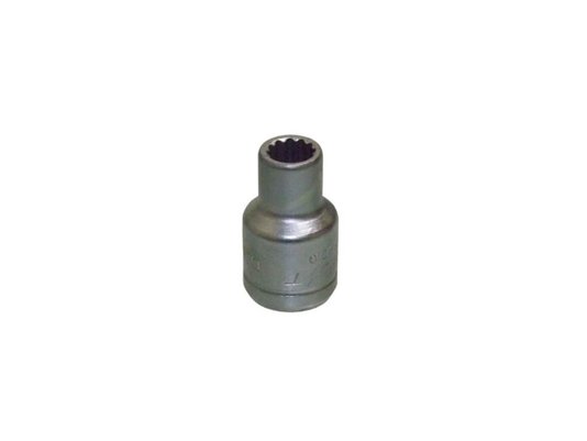 Soquete Estriado Com Encaixe De 1/2" - 3/8"
