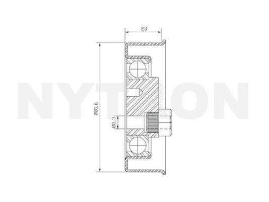Tensor Da Correia Poly V - F-1000 2.5 ,sprinter 2.5, Ranger 2.5, Blazer 2.5 Motor Maxion + S-10 2.2, Blazer 2.2, Monza, Kadett