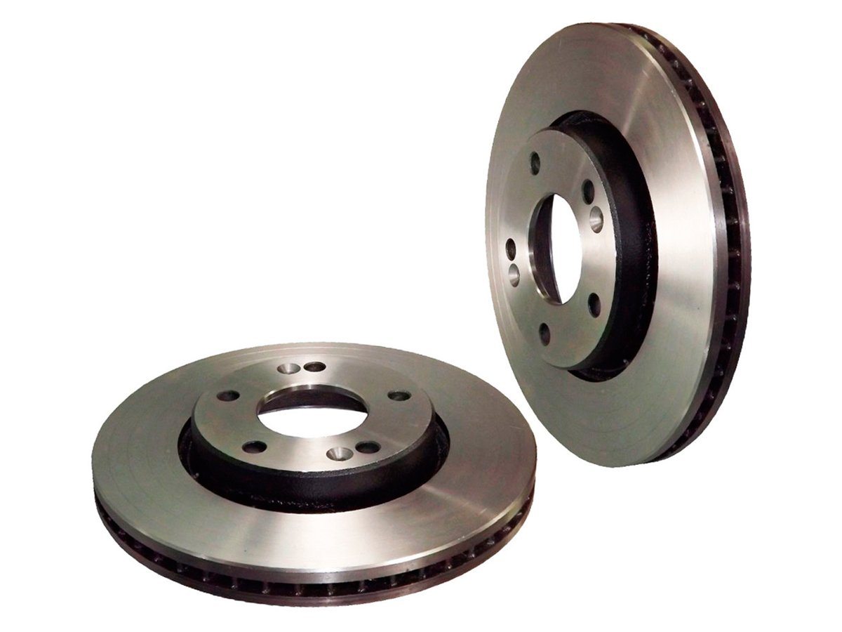 Par Disco de freio dianteiro Hyundai I30 09, IX35 11, Sonata e Tucson 05, Kia Carens 09/12, Magentis 05, Soul 09 e Sportage 04 HIPPER FREIOS HF 325D