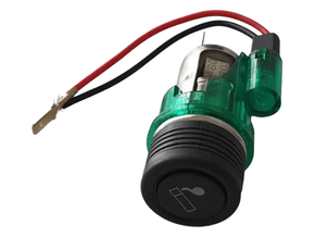 Acendedor De Cigarro Universal Verde 