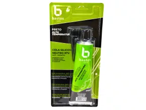 Adesivo Silicone 85g Preto Bastos Cs85gpt  