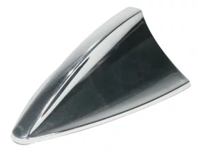 Antena Decorativa Cromada Modelo Tubarão - Pc Fix 9010 