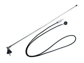 Antena Lateral Cromada 2 Estágios 