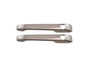 Aplique Cromado Para Maçanetas 02 Portas Gol, Parati E Saveiro G1, Santana 87/90 E Voyage 87/95 Shekparts 08.001