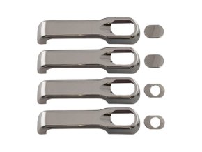 Aplique Cromado Para Maçanetas 04 Portas Elba, Prêmio E Uno <00 Shekparts 08.027