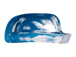 Aplique para retrovisor externo cromado Gol GIII SHEKPARTS 06.003 - Lado Direito