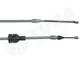 Cabo De Freio De Mão Traseiro Escort Hobby 93/96 Tuba T8296 - Lado Esquerdo