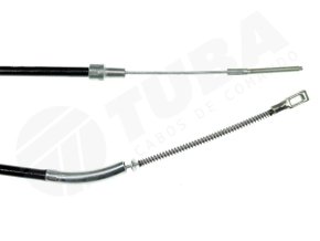 Cabo De Freio De Mão Traseiro Ipanema E Kadett 89/98 Tuba T7103 - Lado Esquerdo