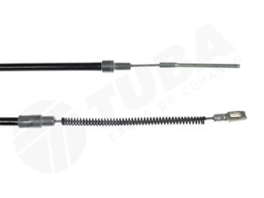 Cabo De Freio De Mão Traseiro Monza 82> Tuba T7102 - Lado Esquerdo