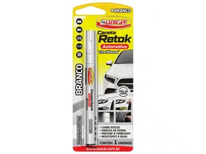 Caneta Retok Automotivo Tira Riscos Luxcar 5090 - Branco