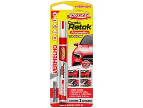 Caneta Retok Automotivo Tira Riscos Luxcar 5094 - Vermelho