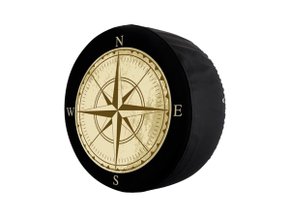 Capa Para Estepe Carrhel Aro 13" À 15" - Rosa Dos Ventos