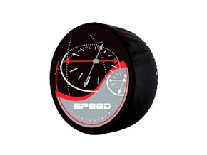 Capa Para Estepe Carrhel Aro 13" À 15" - Velocímetro Cinza 