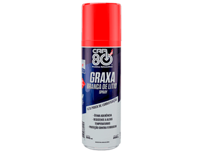 Graxa Branca de lítio spray - CAR 80 GRAXABR - 300ml
