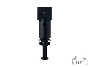 Interruptor De Luz De Freio Citroen Berlingo, C3, C4, C5,  Ds3, Xsara, Picasso Peugeot 206, 207, 208, 307, 308, 408,  2008, 3008 3-rho 359 