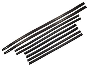 Jogo De Canaletas Dos Vidros Das Portas Chevette E Marajó 83/94 E Chevy 84/94