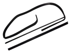 Jogo De Canaletas Dos Vidros Das Portas Gol E Parati Gii, Giii E Giv - Lado Esquerdo