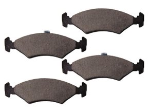 Jogo De Pastilhas De Freio Courier 96/09, Escort <92, Escort Hobby 93>, Escort Europeu 93/96, Fiesta Supercharger 02/09, Fiesta 96/99, Ka 01>, Verona, Apollo 90/92, Logus 93/96, Pointer 94/96, Jurid Hqj-2057 - Dianteira