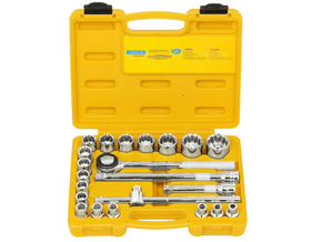 Jogo De Soquetes De 1/2" Com 22 Peças Tramontina 386600