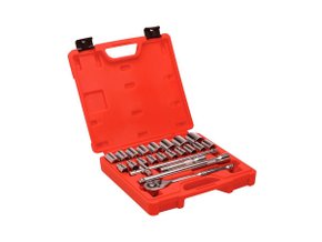 Jogo De Soquetes De 1/2" Com 22 Peças Worker