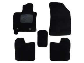 Jogo De Tapetes De Carpete Bordado - Sandero 07>