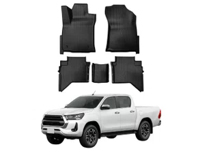 JOGO DE TAPETES TIPO BANDEJA TOYOTA HILUX CABINE DUPLA 25/26 GRID TB13007