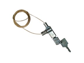 Kit de cabo de aço com cadeado para capa de estepe