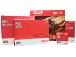 Kit Filtros Troca Completa Cobalt 1.8 8v 17/21, Onix 1.0/1.4 8v 12/20, Prisma 1.0/1.4 8v 13/20, Spin 1.8 8v 16> Wega Wkl-180 