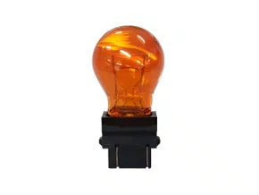 Lampada Com Base De Plastico Ambar 2 Polos Pingo Grande 12 Volts 5/21 Watts Gauss Gl3157a