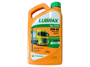 Óleo Lubrificante Mineral - Lubrax Top Turbo Sae 15w-40 - 3 Litros