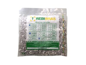 Pacote De Rebites De Alumínio 3x6mm 1.000 Unidades