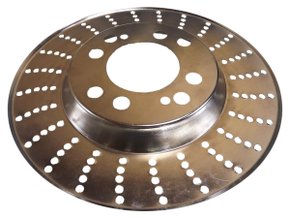 Par De Defletores Traseiros Em Inox Com 24,5 Cm De Diâmetro