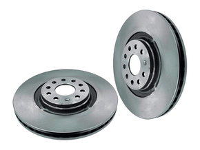 Par Disco de freio dianteiro Audi A3 13, S3 14, Golf 14, Passat 16 e Tiguan 17 HIPPER FREIOS HF 88H