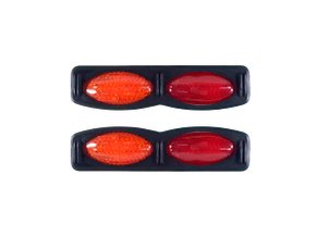 Protetor Lateral Flexível Para Porta Vermelho E Laranja 