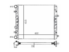 Rio Radiador Notus Nt-20736.523 Volkswagen Fox Polo Gol Voyage