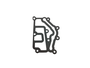 Carcaça Da Válvula Termostática Livina 10/16, Fluence  12/14, Clio E Espress 99>, Duster 12>, Kangoo,megane E  Scenic 98>, Logan 08>, Symbol E Sandero 09> E Oroch 15>  Dfx 21741 