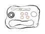Jogo De Juntas Do Motor Com Retentores Cruze E Tracker 16v 16> Takao Jcr Gm 14tm