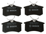 Jogo De Pastilhas De Freio A3,c3,2008,307,fluence, Megane, Cordoba, Golf, Jetta, Nivus,polo Bosch Bb 362 - Traseira