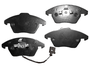 Jogo De Pastilhas De Freio A3, C5, 307,308,407,3008, Bora, Golf, Jetta, Passat  Alemao, Tiguan  Ferodo Hqf-2208ac - Dianteira