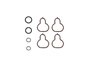 Kit De Anéis De Vedação Do Motor Escort 97/02 E Mondeo 94/00 Bastos 1340491
