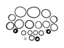 Kit De Anéis De Vedação Do Motor Fox 03>, Gol 97>, Golf  08>, Kombi 09>, Parati 06>, Polo 08>, Saveiro 06> E Voyage  08> Kit Cia 40503