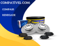 Kit Disco e Pastilha Freio Traseiro Compass e Jeep Renegade
