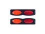 Protetor Lateral Flexível Para Porta Vermelho E Laranja 
