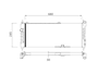 Radiador Corsa 94/02, Corsa Classic 02>, Pick-up Corsa E Tigra 94> Visconde Rv-12562